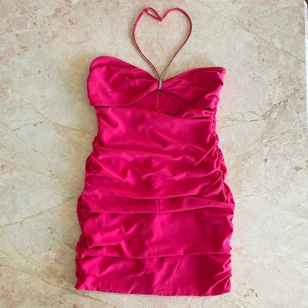 *NWOT* OO POLLY Pink mini bodycon Regina dress